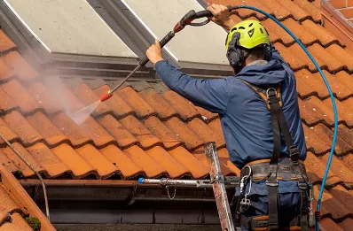 Démoussage et hydrofuge de toiture à Gabillou